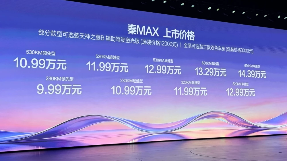 BYD Qin Max презентация цены комплектации