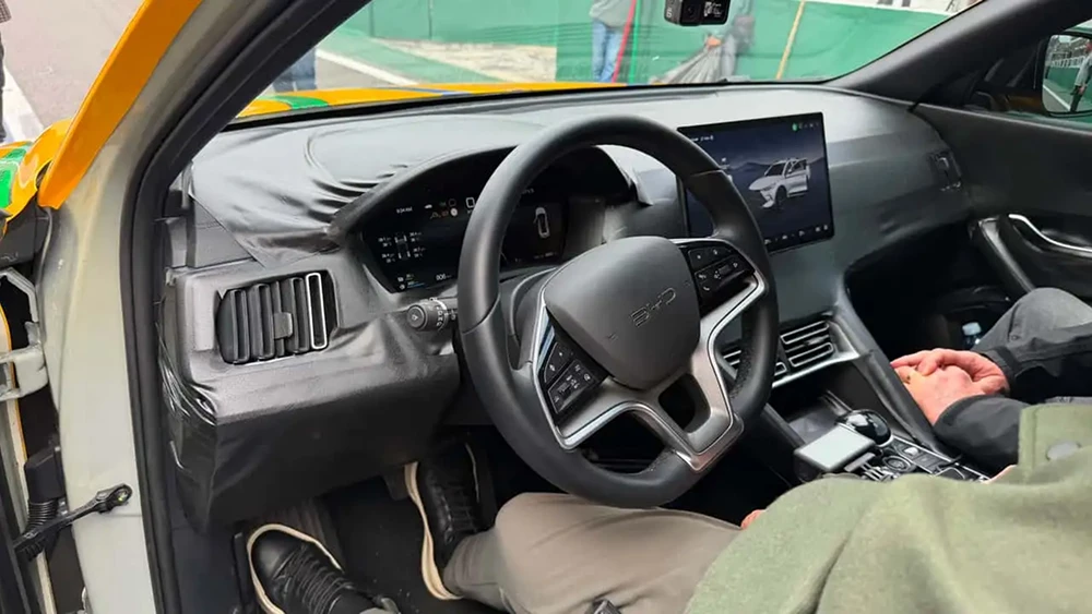 Пикап BYD Mako на базе Song Plus представили официально салон черный