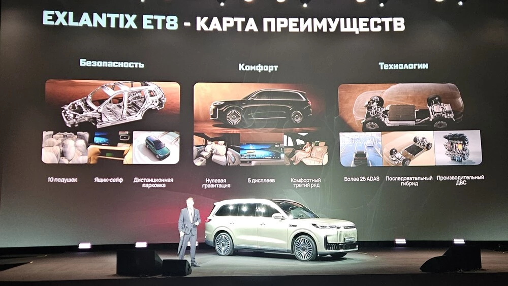 Esteo Exlantix ET8 презентация в России преимущества фишки