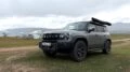 Jetour T2 AWD полноприводный в Казахстане тест сбоку спереди в горах бездорожье плато Асы обсерватория