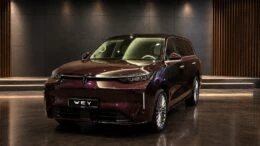 Кроссовер Wey V9X презентация в России сбоку спереди