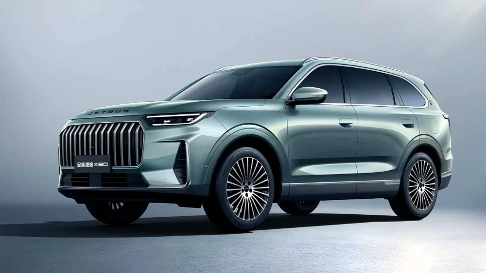 jetour x90 сбоку спереди в китае кроссовер 2027