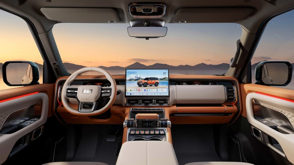 geely galaxy cruiser 700 предзаказ в Китае салон интерьер внедорожник