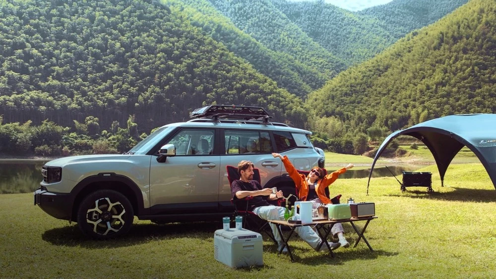 jetour t1 phev сбоку кроссовер гибридный