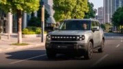 jetour t1 phev сбоку спереди кроссовер гибридный