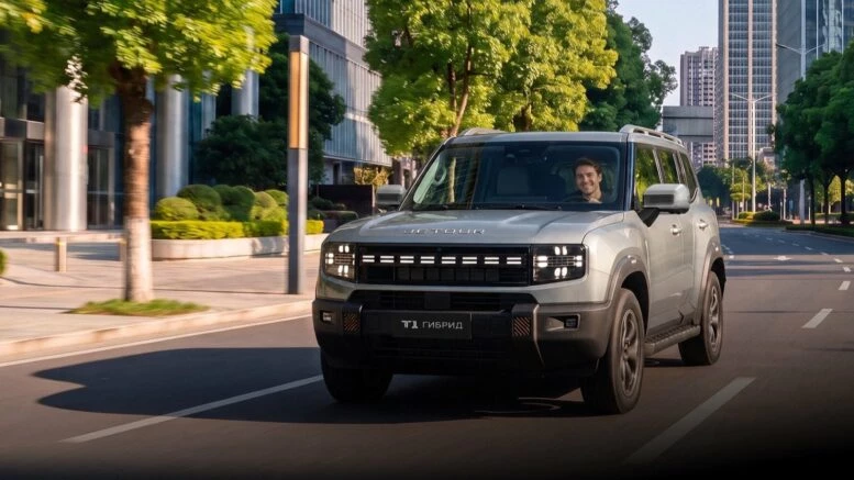 Стали известны характеристики гибридного Jetour T1 для России. Продажи стартуют осенью jetour t1 phev сбоку спереди кроссовер гибридный