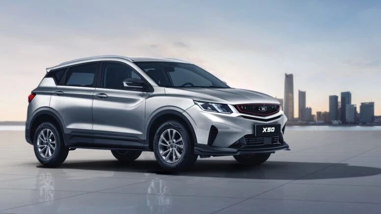 belgee x50 с атмосферным мотором кроссовер спереди сбоку