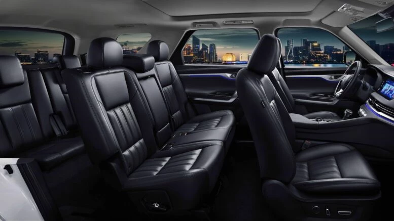 7-местный автомобиль Changan CS95 Plus схема конфигурация салона