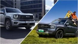 кроссоверы haval h7 и raptor спереди сбоку
