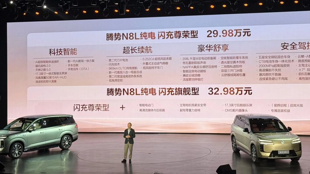 Электрический кроссовер Denza N8L EV цены комплектации