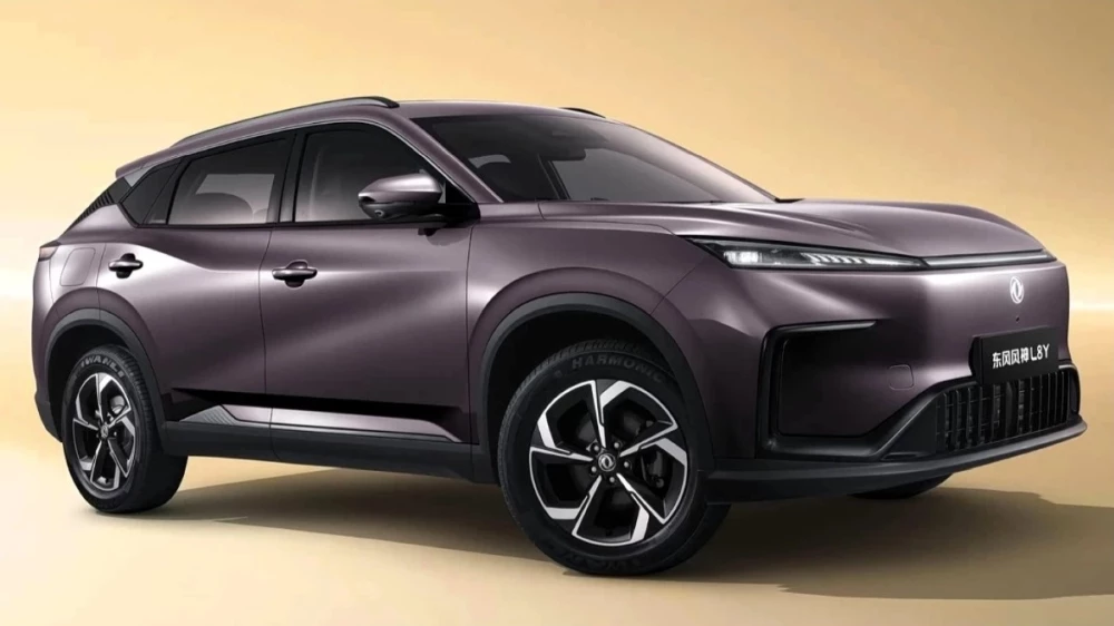 кроссовер dongfeng aeolus l8y спереди сбоку электрический