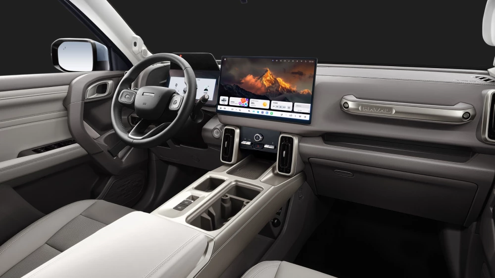 салон haval dargo с традиционным гибридом центральная консоль