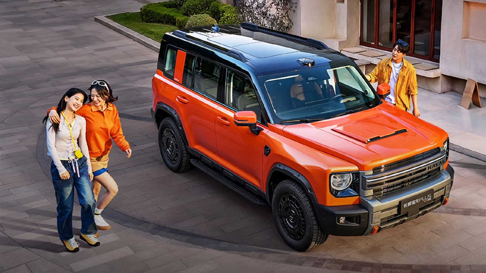 Самый дальнобойный Haval Raptor Plus стал дешевле в Китае кроссовер сбоку спереди soul