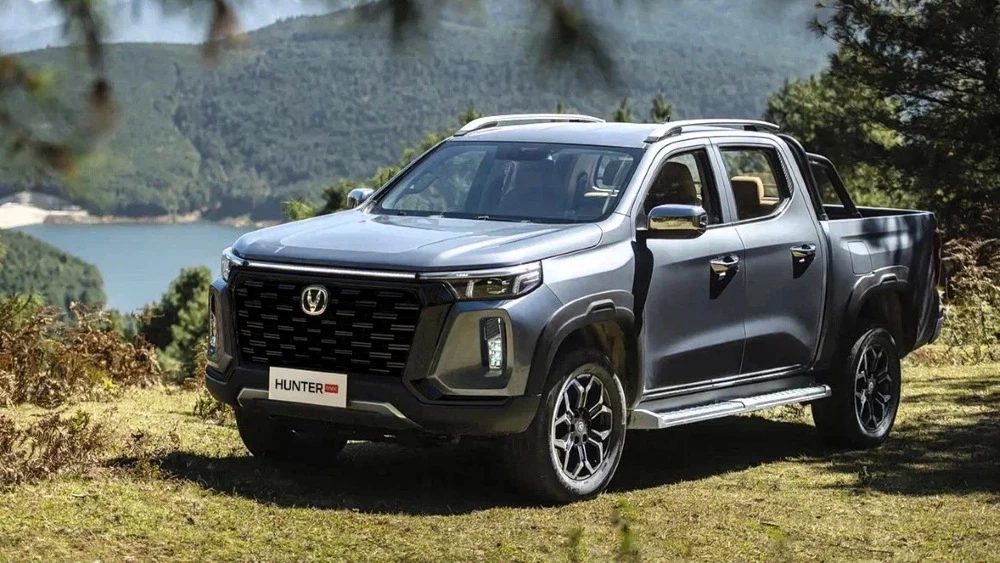 пикап changan hunter plus с дизельным двс сбоку спереди