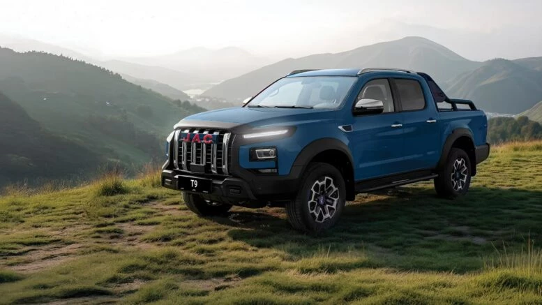 Пикап JAC T9 урбан+ плюс сбоку спереди