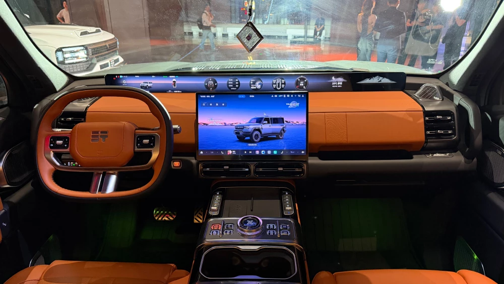 внедорожник jetour g700 салон гибрид рыжий