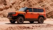 Jetour G700 готовятся производить в России сбоку спереди внедорожник рамный гибрид параллельный оранжевый