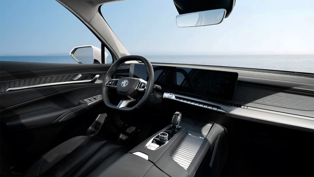 гибридный кроссовер москвич м90 mg s9 phev интерьер салон