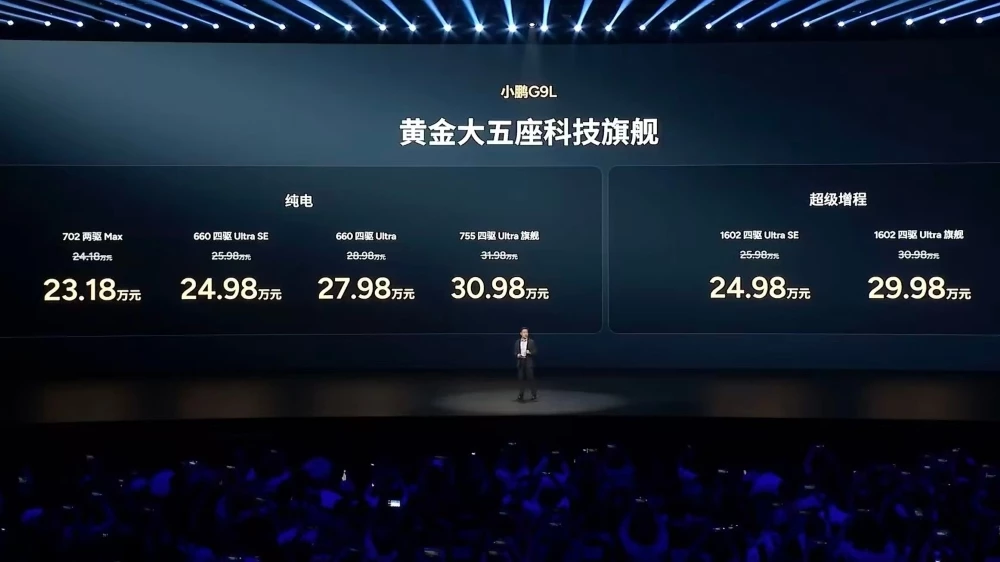 Кроссовер XPeng G9L цены комплектации презентация в Китае