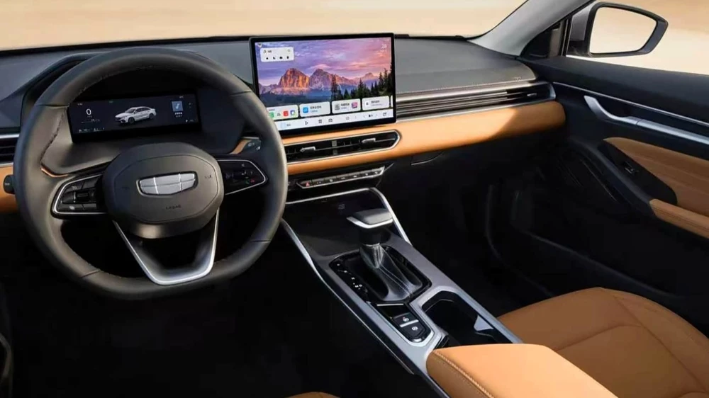 обновленный geely emgrand IV поколения в Китае салон интерьер