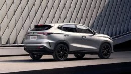 Changan CS35 Max серый сзади сбоку