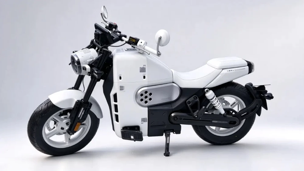 Гибридный мотоцикл Chery Grow C3 сбоку