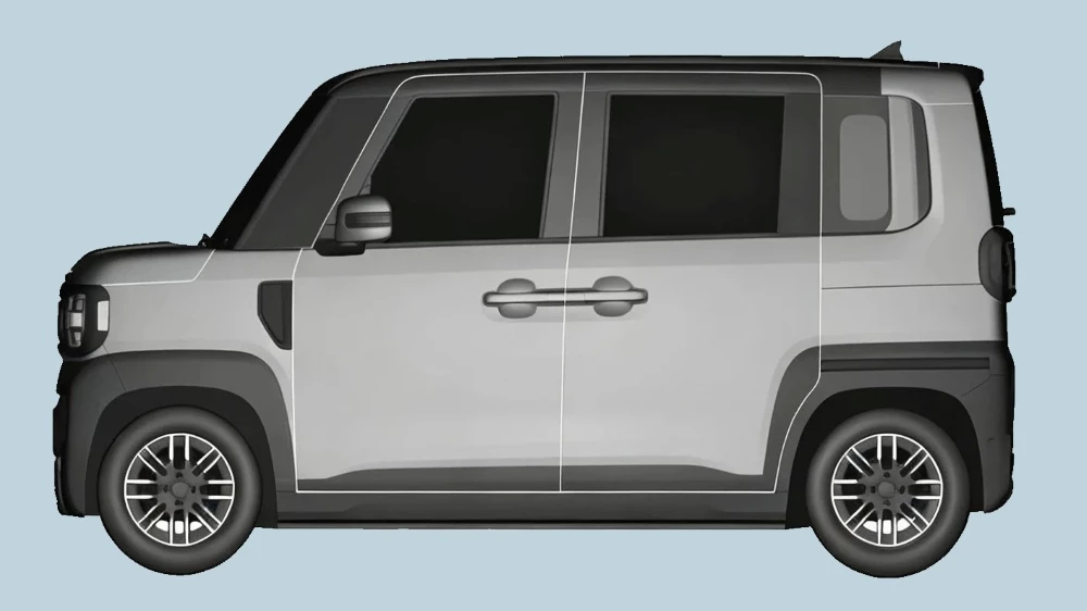 Кей-кар Emta от Chery кросс-версия сбоку патент