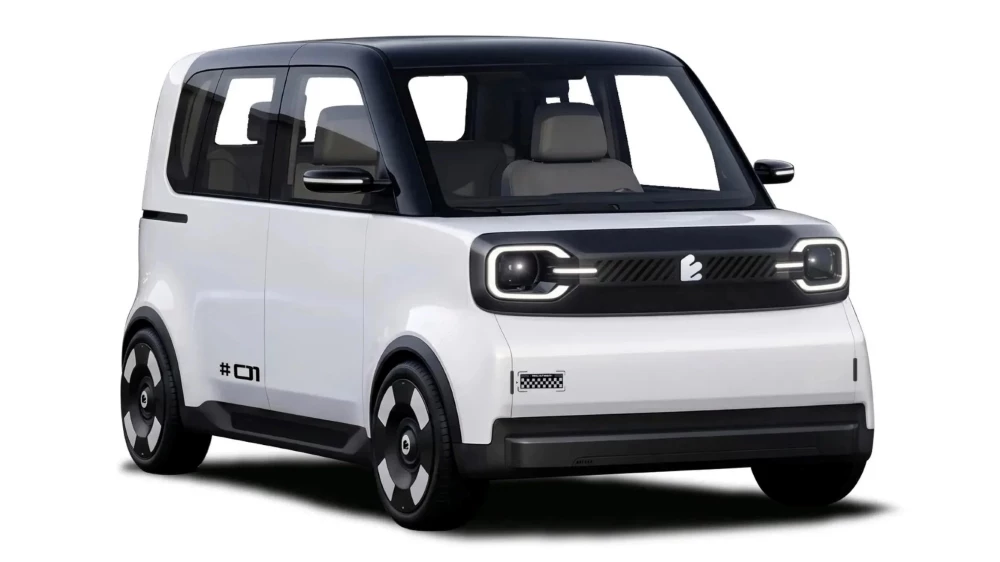 Концептуальный кей-кар Emta сбоку спереди Chery