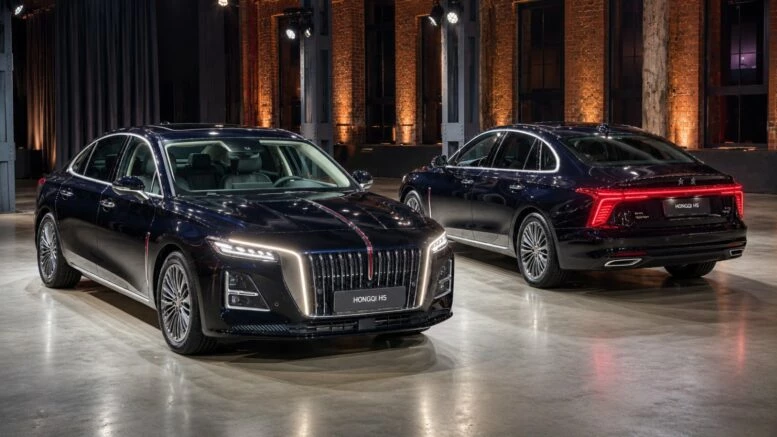 Hongqi H5 обновленный черный спереди сзади сбоку презентация в Москве