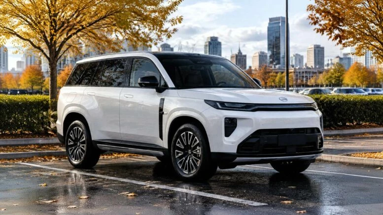 GAC S7 HEV+ с традиционным гибридом зарегистрировали в Китае. Скоро в продаже кроссовер gac s7 сбоку спереди с гибридной hev установкой