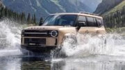 Jetour Traveller 7 начали продавать в Китае сбоку спереди кроссовер