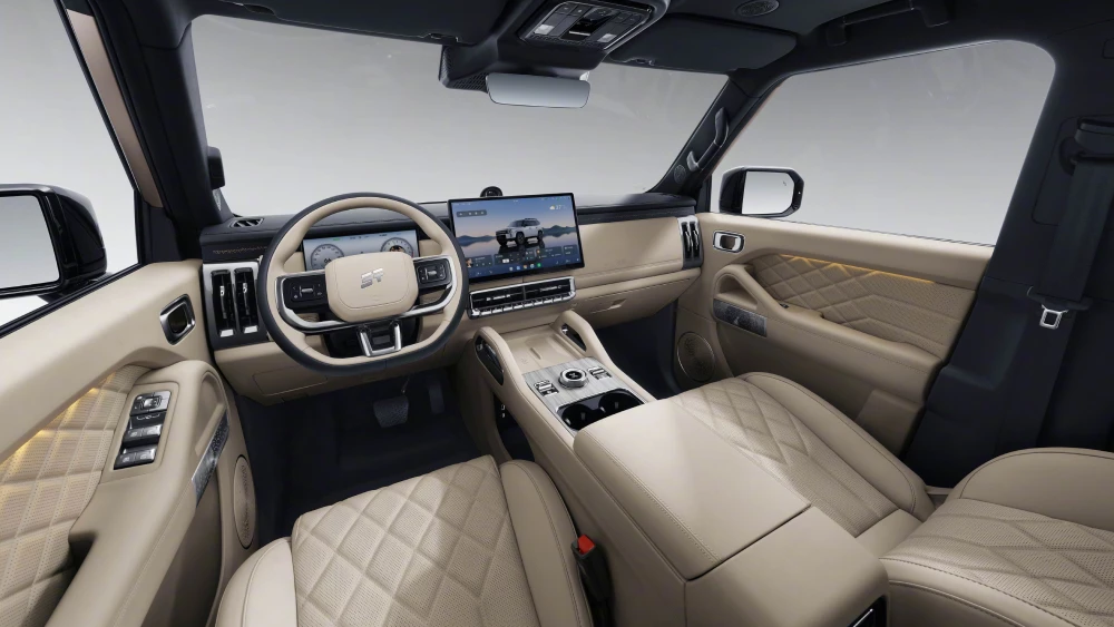 Jetour Traveller 7 начали продавать в Китае салон бежевый