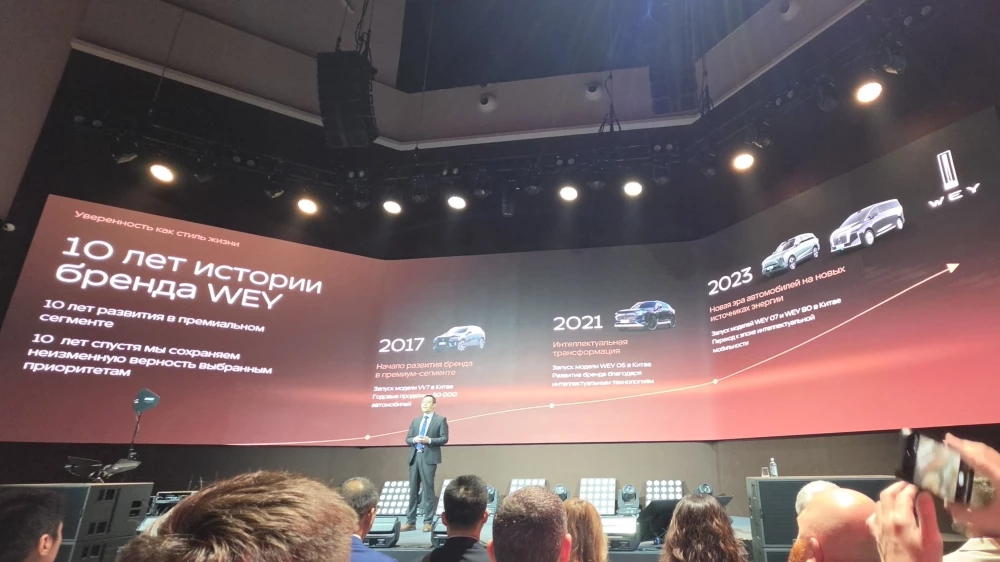 Wey V9X презентация в России история бренда