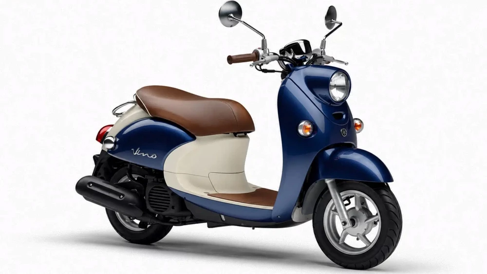 Мопед Yamaha Vino сбоку спереди
